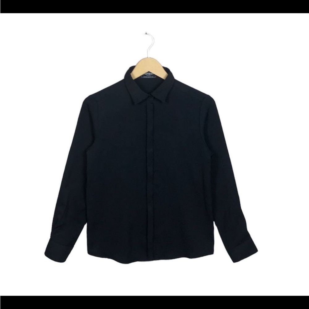 Yves Saint Laurent Men's Black Button Down Shirt